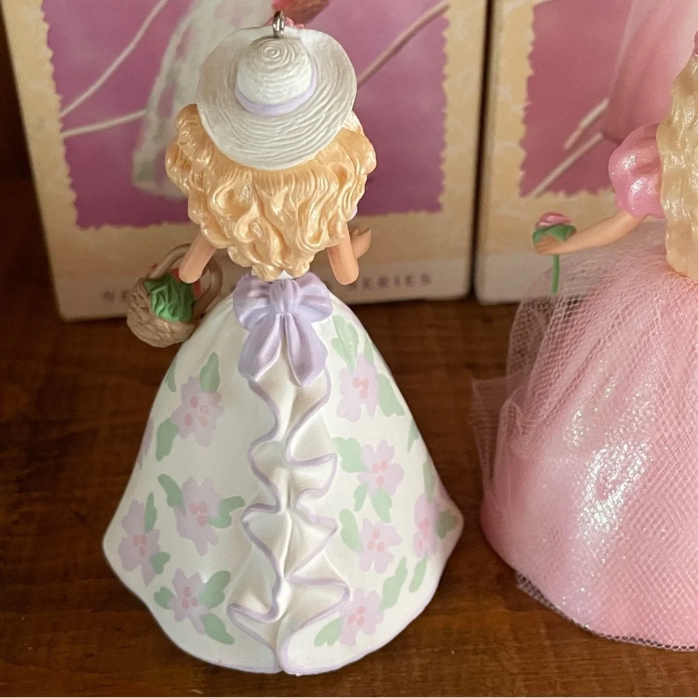 Lot of 3 Spring time Barbie Hallmark Keepsake Ornaments Collectors Series  95-97